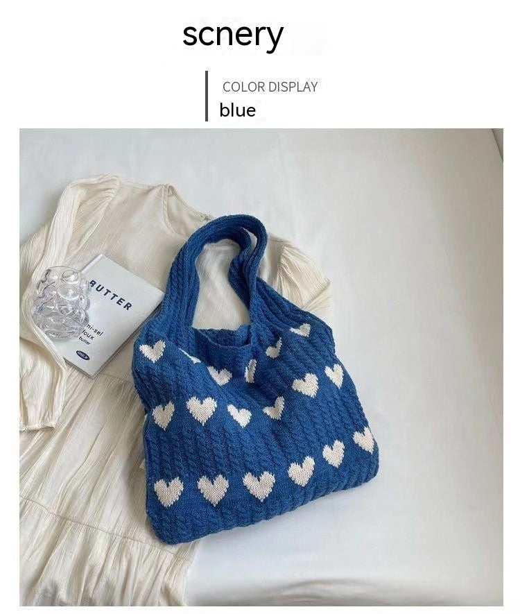 KNITTED BOLSO - LARGE - BOLSA - SHOPPER BOLSO - SHOULDER BOLSO