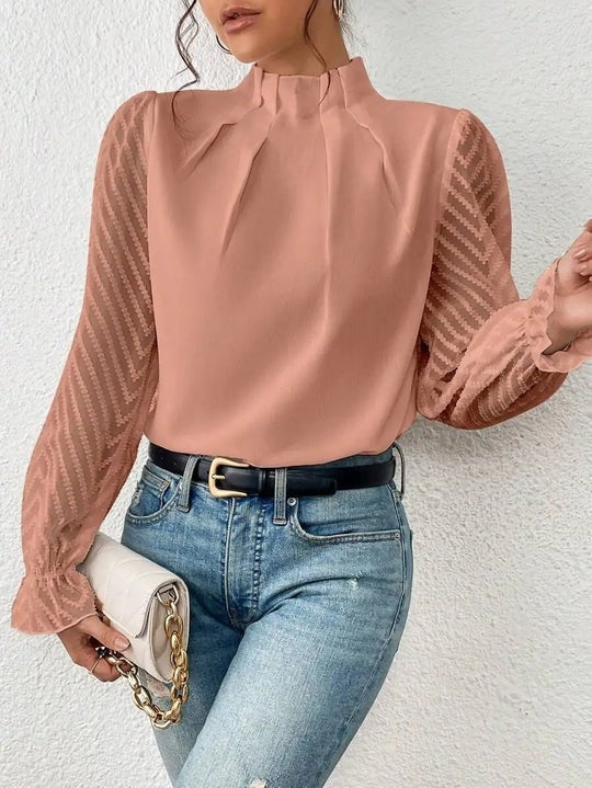Elegante top a maniche lunghe da donna | Ideale per le giornate di relax