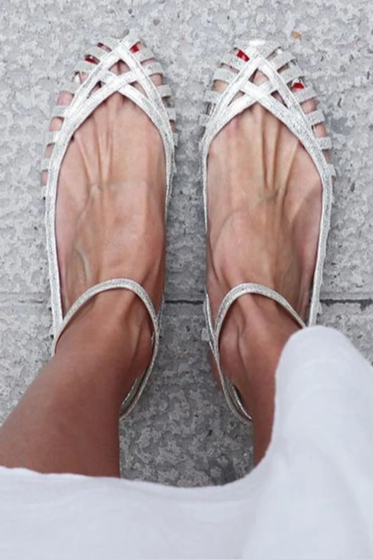 Giada™ | Bailarinas entrelazadas con correa al tobillo
