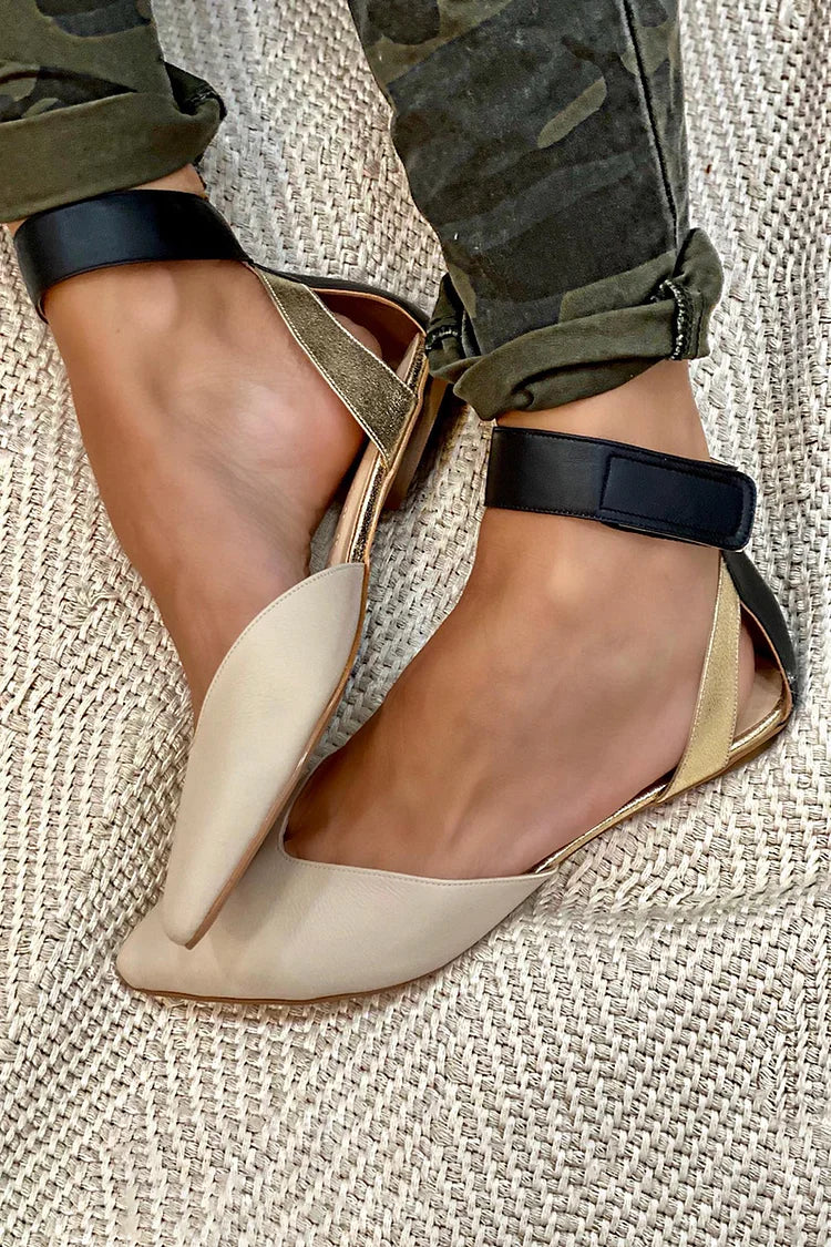 Elena™ | Ballerinas elegantes de punta con correa al tobillo para un estilo refinado