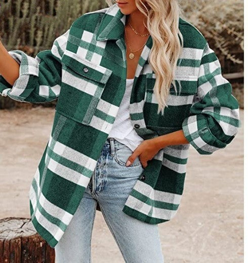 Camicia da donna a quadri rustici