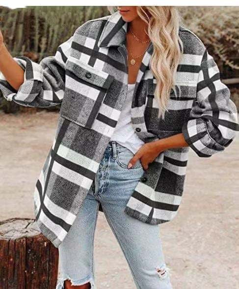 Camicia da donna a quadri rustici