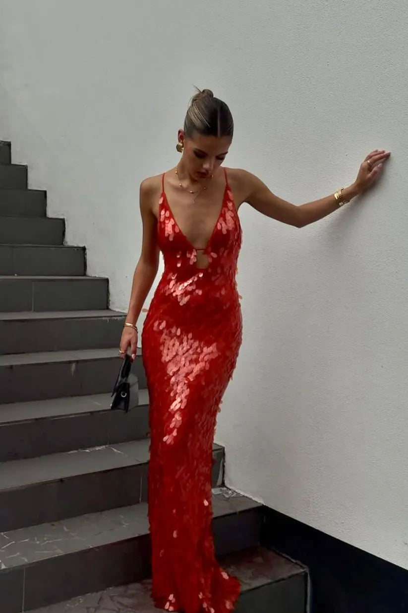 Kailani | Vestido Largo de Lentejuelas