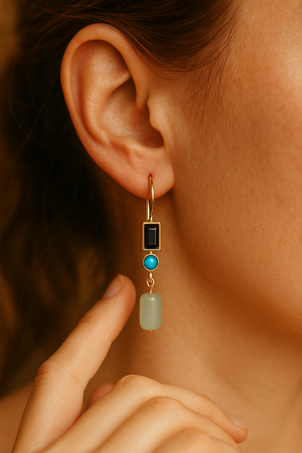 Cordula | Elegante Dünne Tropfenohrringe