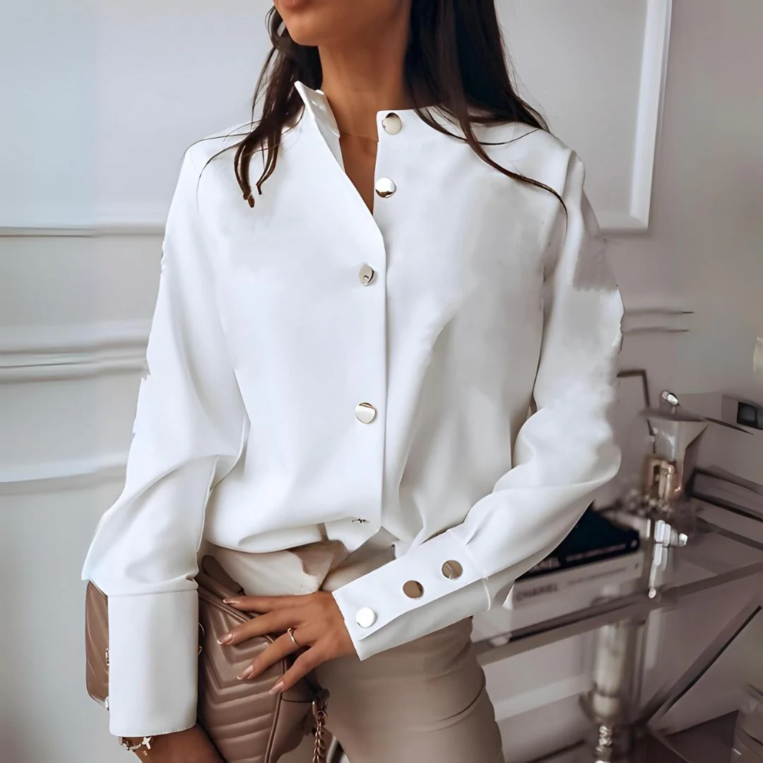 CAMISA AMÉLIEA CON BOTONES – ELEGANCIA MODERNA Y VERSÁTIL