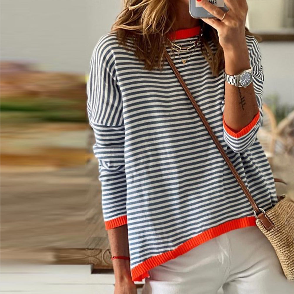 Camicia a righe traspirante