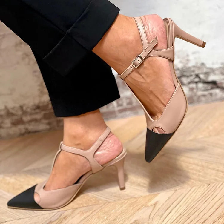 MIRELLA | ELEGANTE ZAPATO DE SALÓN BICOLOR EN PUNTA PARA UN ESTILO SOFISTICADO