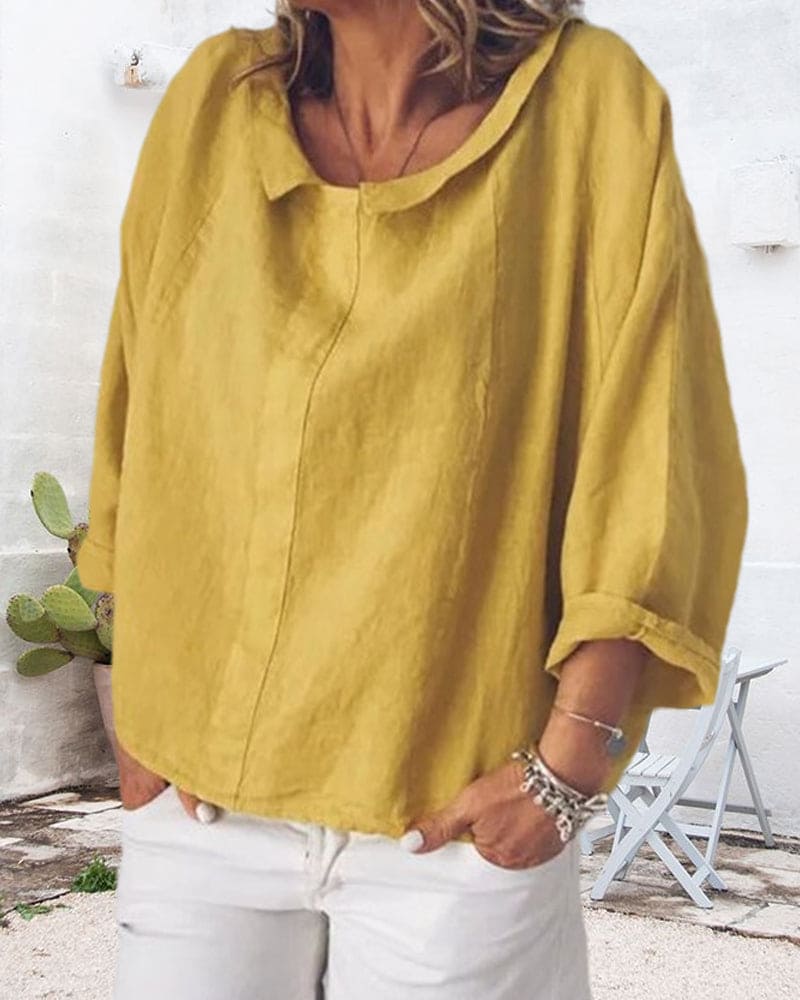 Emma - Una camicia ampia e tinta unita