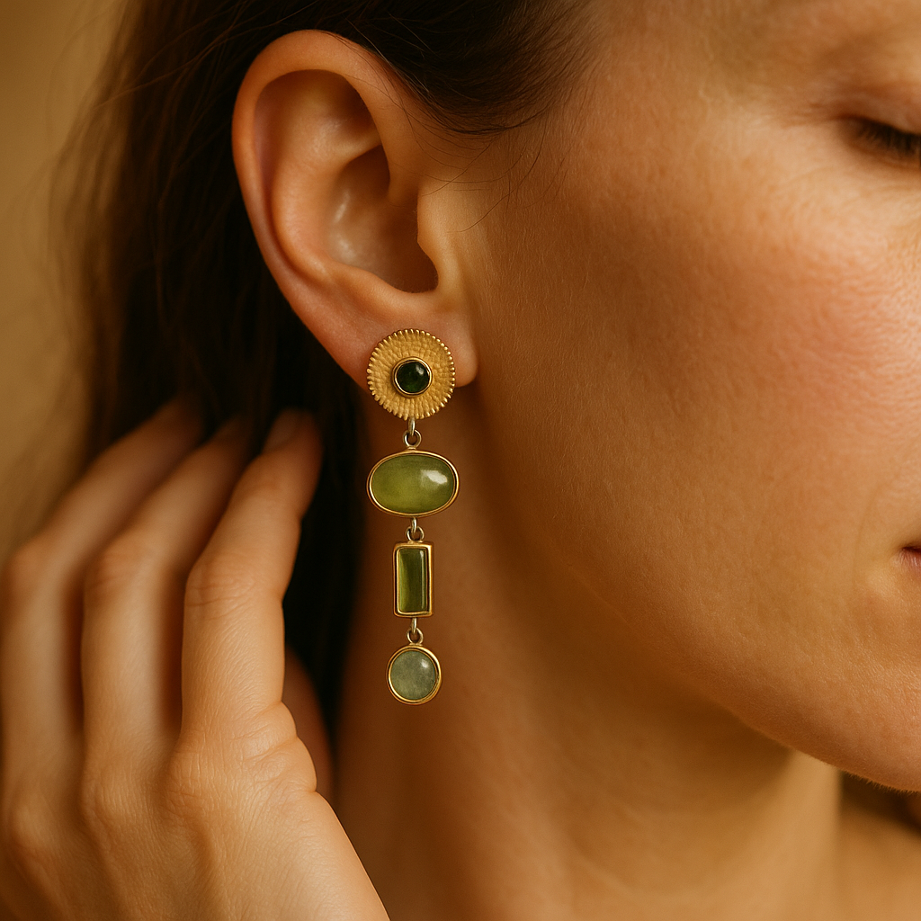 Pendientes Reila Bosque Dorado