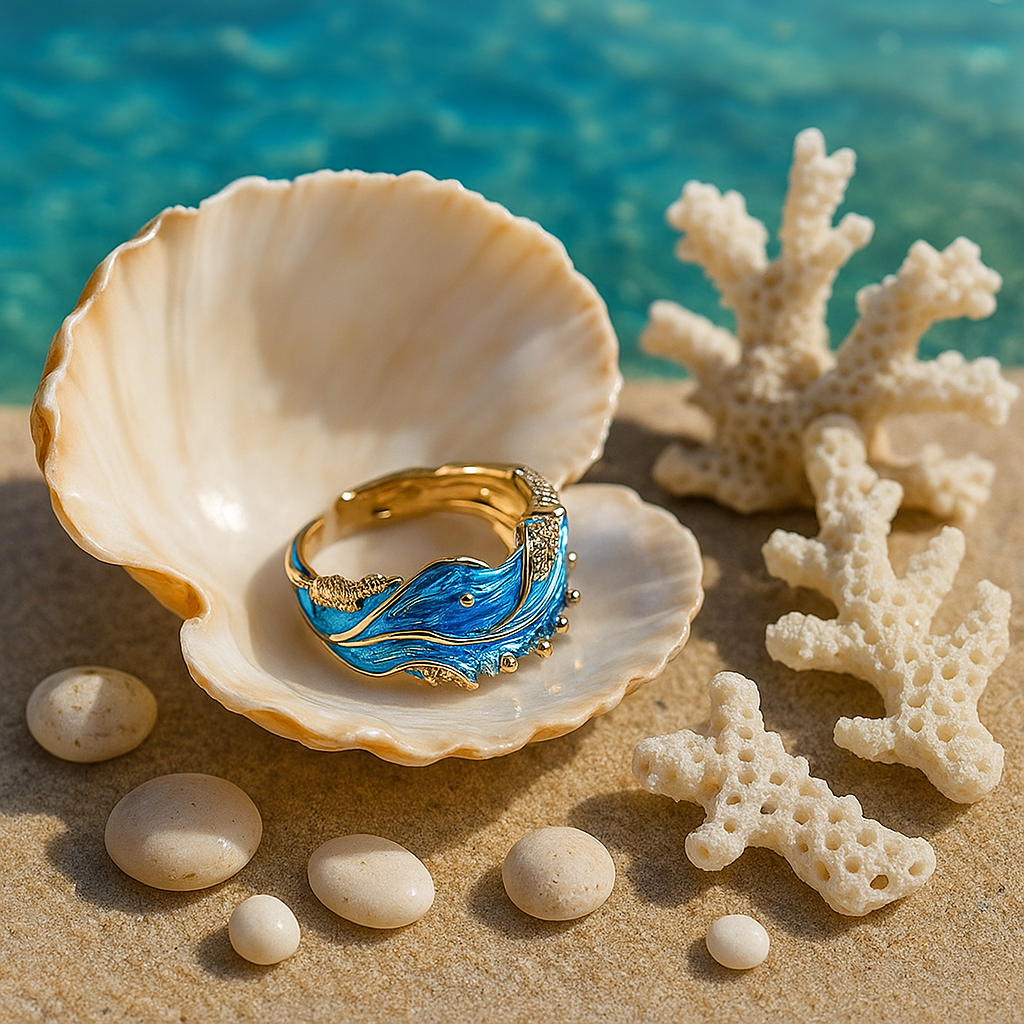 Ondine  Anillo Vintage Wavy