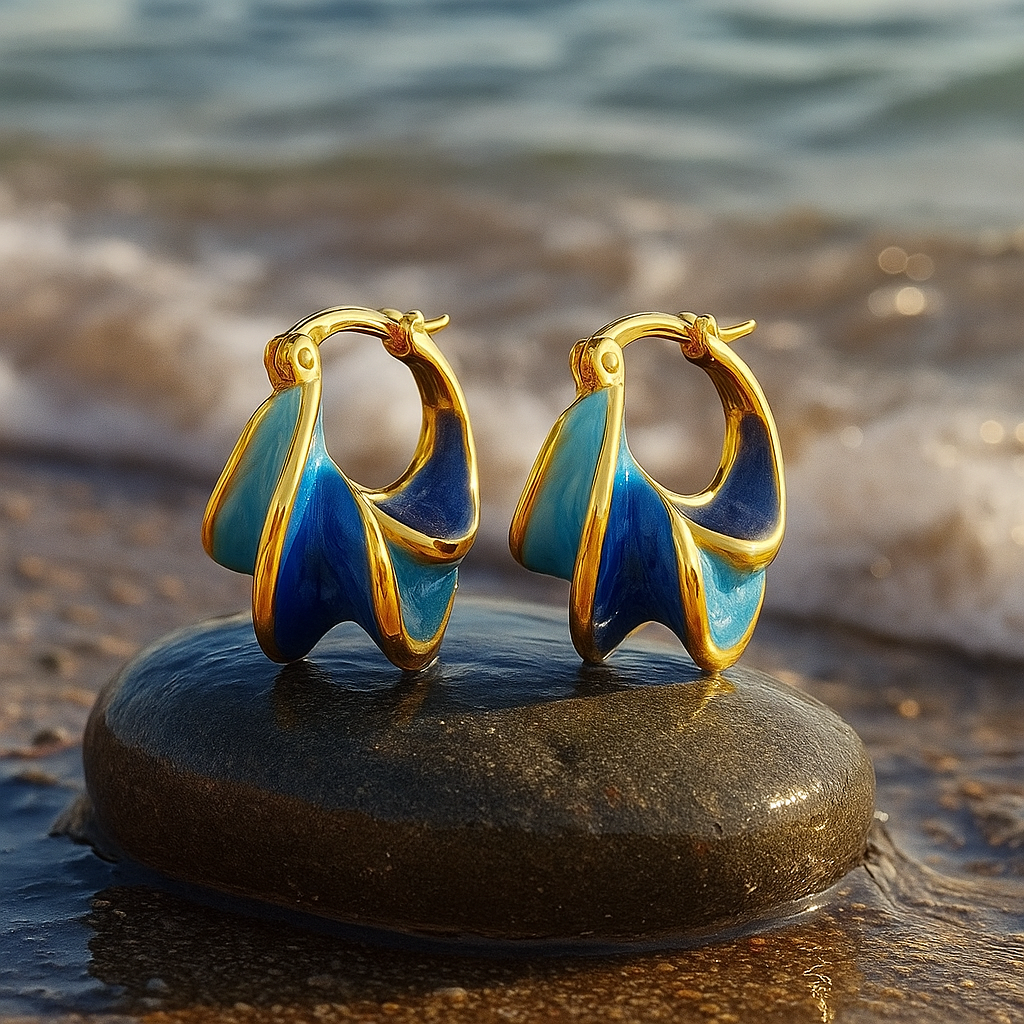 Pendientes Delaya Mar en Movimiento