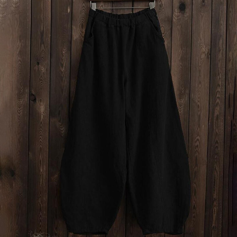 PANTALONES CASUALES VINTAGE CON BOLSILLOS – ESTILO LANTERN