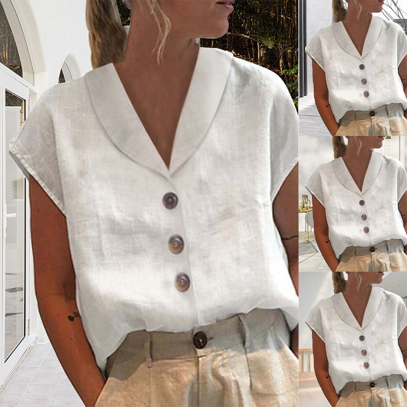 Lily - Top con colletto e bottoni