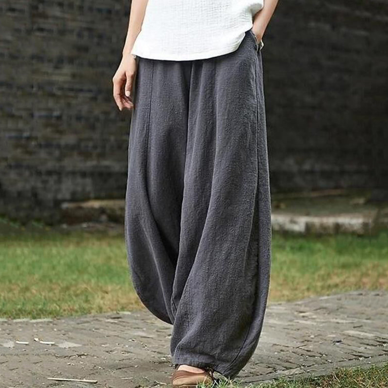 PANTALONES CASUALES VINTAGE CON BOLSILLOS – ESTILO LANTERN