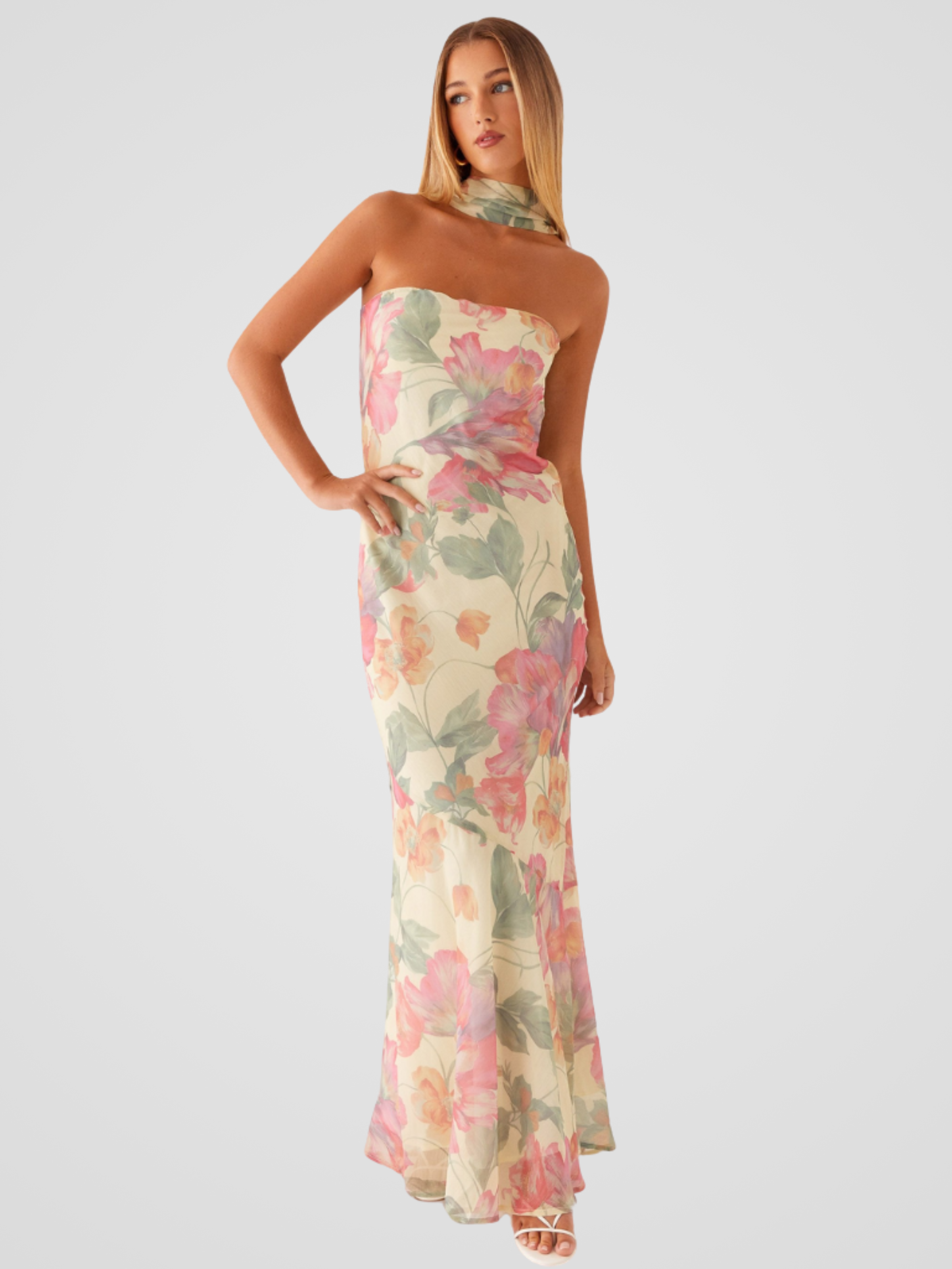 Aperti™ | Vestido Romántico en Chiffon Floral