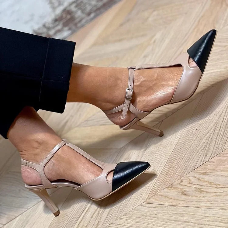 MIRELLA | ELEGANTE ZAPATO DE SALÓN BICOLOR EN PUNTA PARA UN ESTILO SOFISTICADO