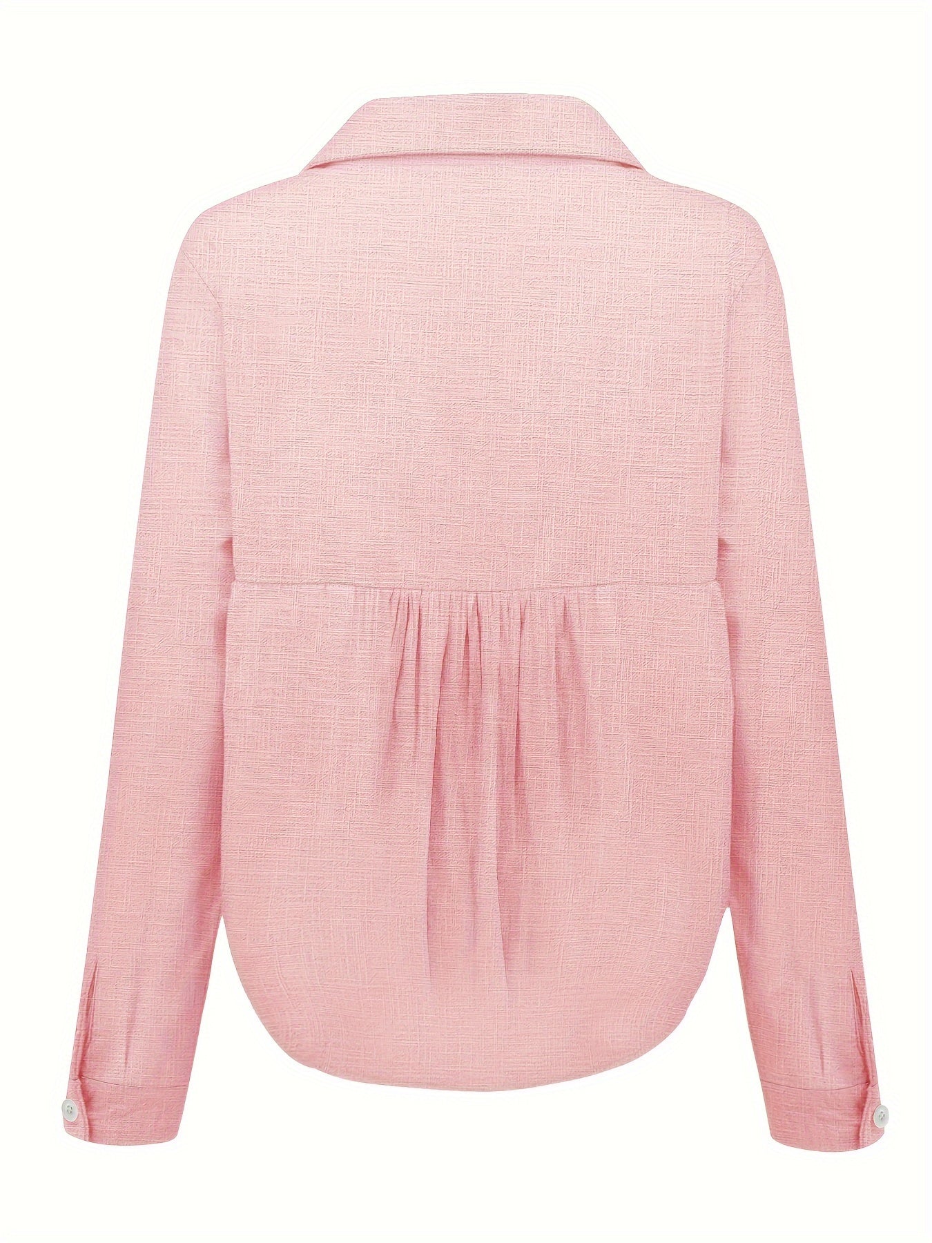 Camicia donna lino maniche lunghe casual per primavera autunno