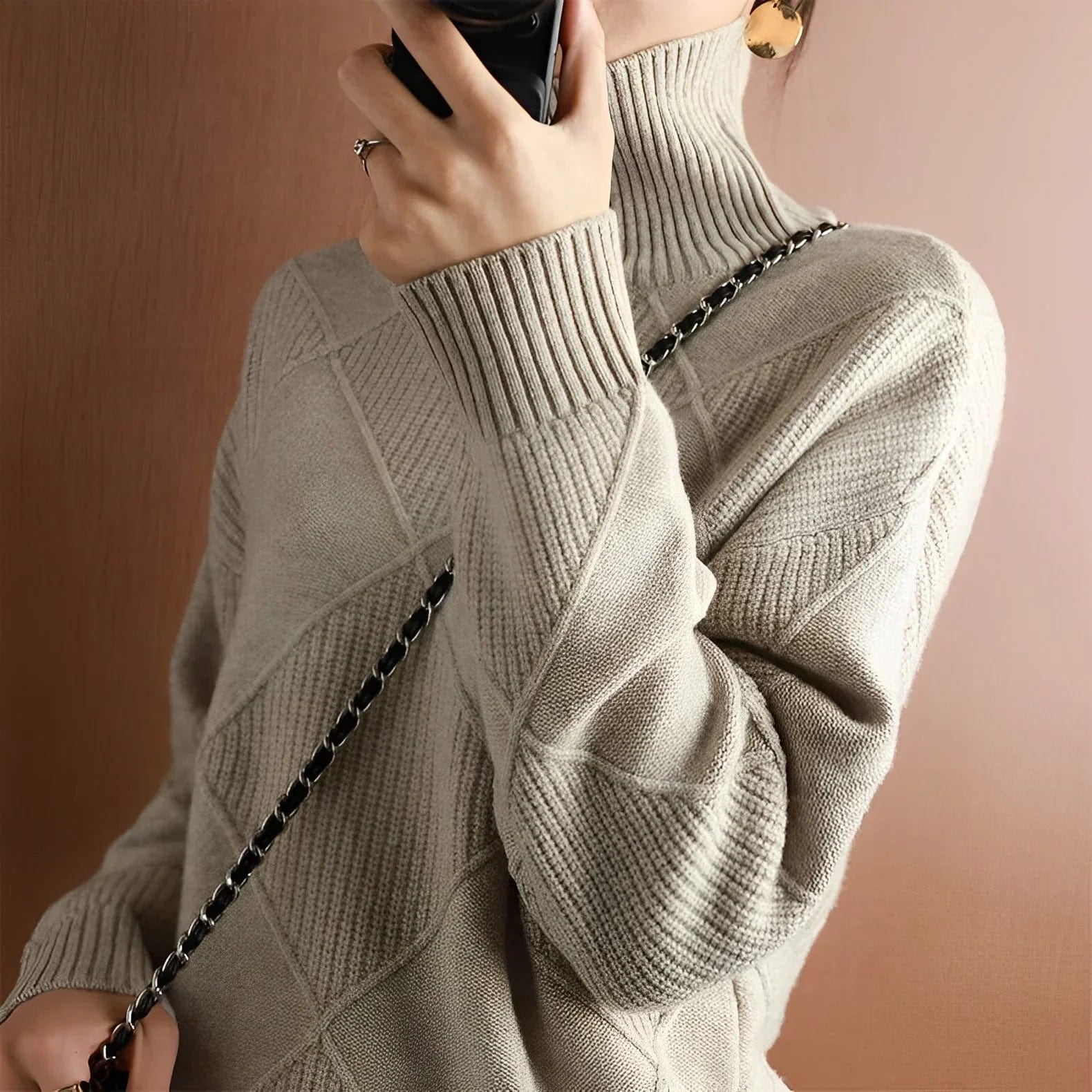 Marie Cashmere - Maglia con scollo rotondo