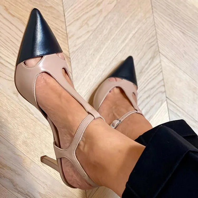 MIRELLA | ELEGANTE ZAPATO DE SALÓN BICOLOR EN PUNTA PARA UN ESTILO SOFISTICADO