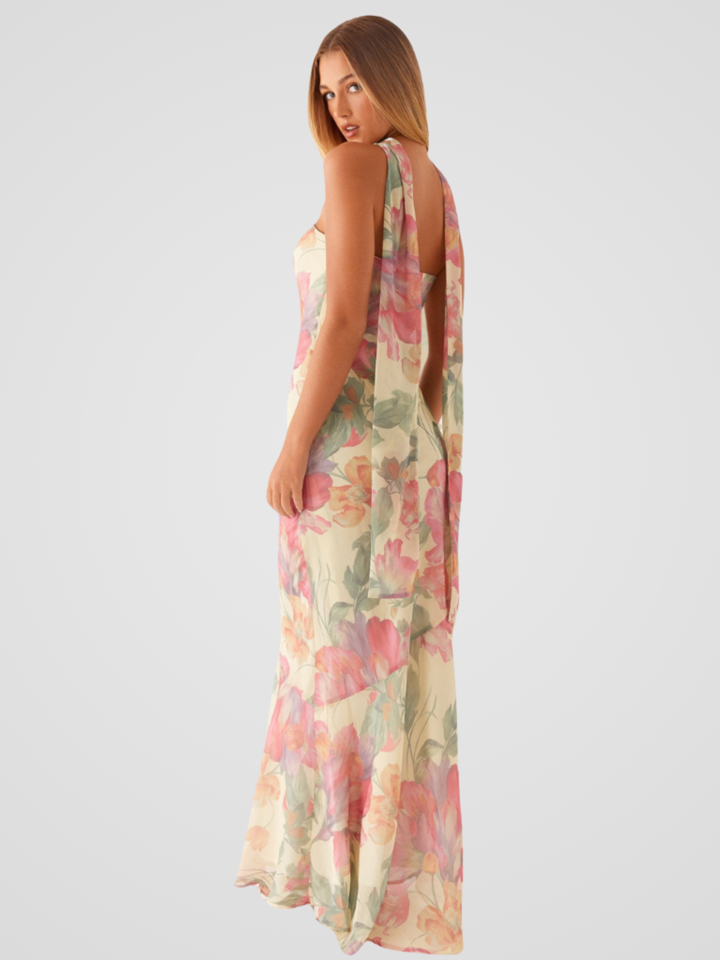 Aperti™ | Vestido Romántico en Chiffon Floral