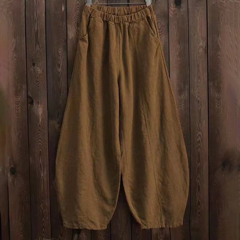 PANTALONES CASUALES VINTAGE CON BOLSILLOS – ESTILO LANTERN