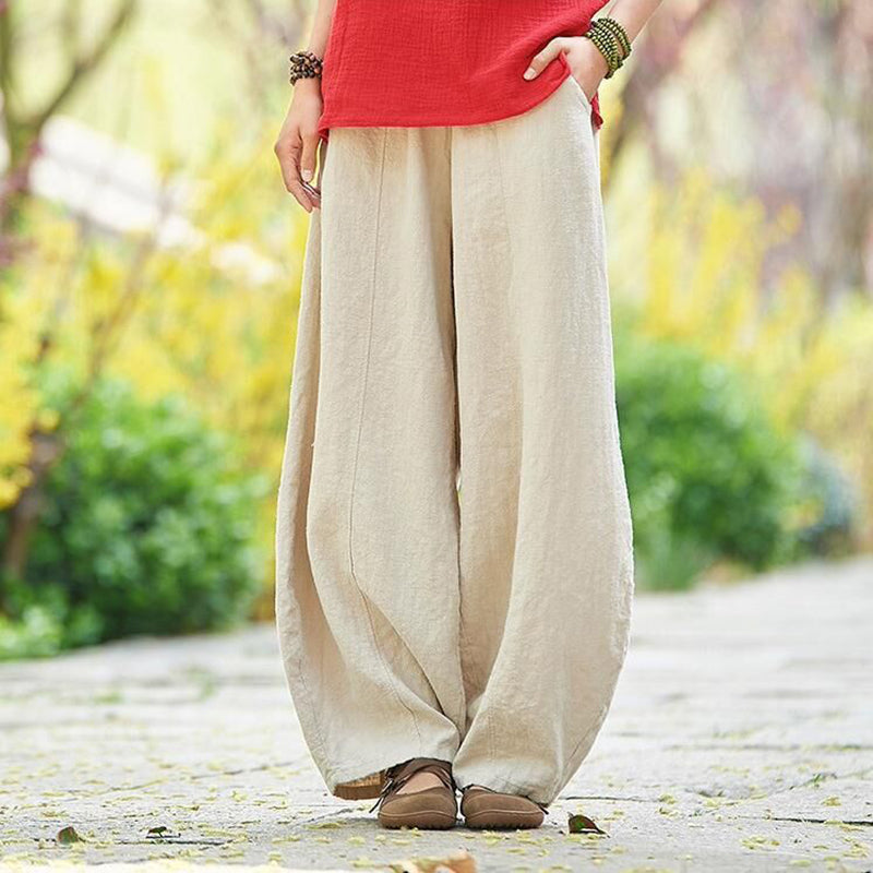 PANTALONES CASUALES VINTAGE CON BOLSILLOS – ESTILO LANTERN