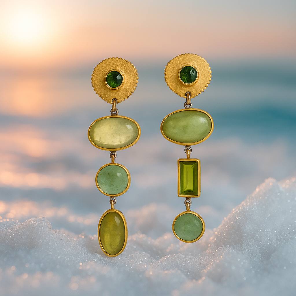 Pendientes Reila Bosque Dorado