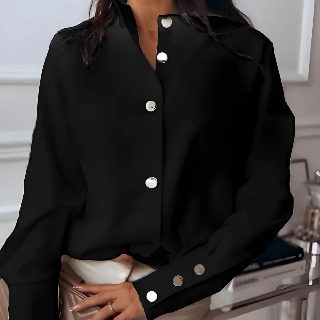 CAMISA AMÉLIEA CON BOTONES – ELEGANCIA MODERNA Y VERSÁTIL