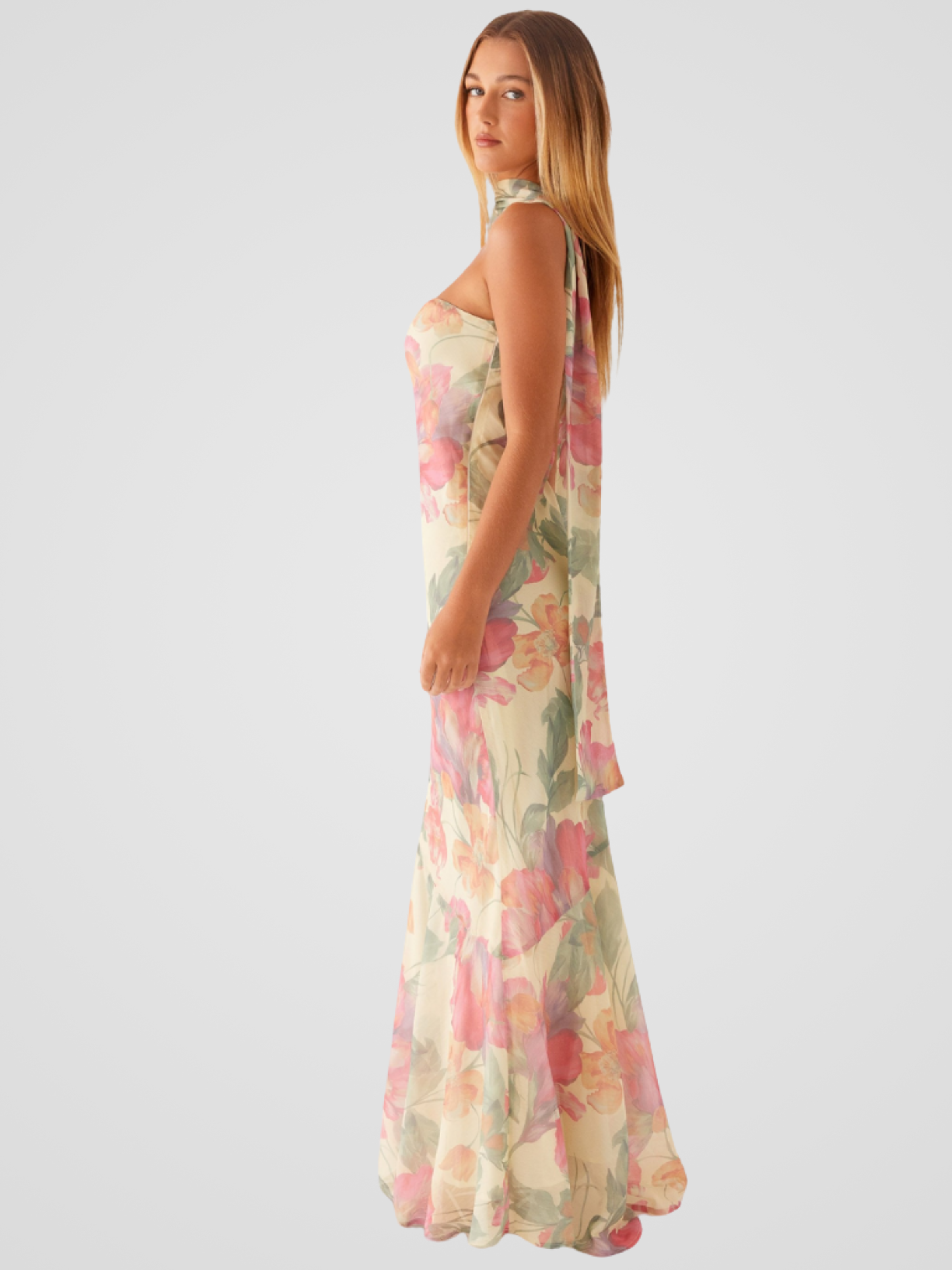 Aperti™ | Vestido Romántico en Chiffon Floral