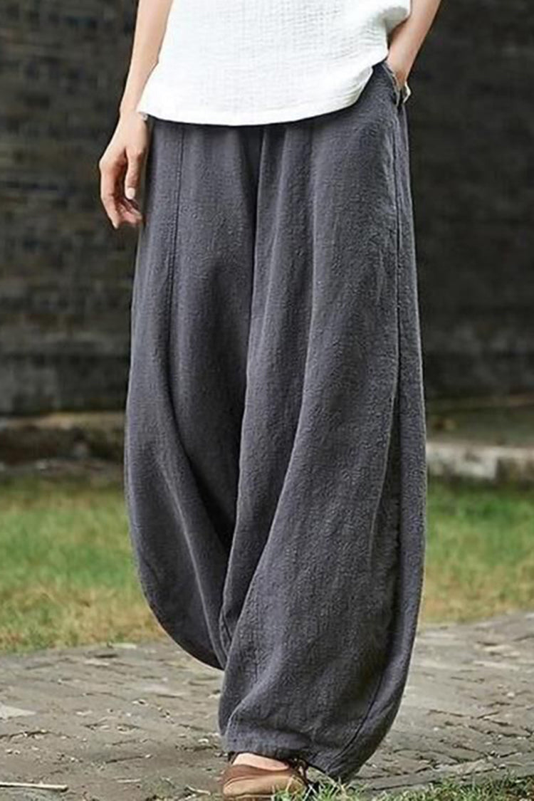 PANTALONES CASUALES VINTAGE CON BOLSILLOS – ESTILO LANTERN