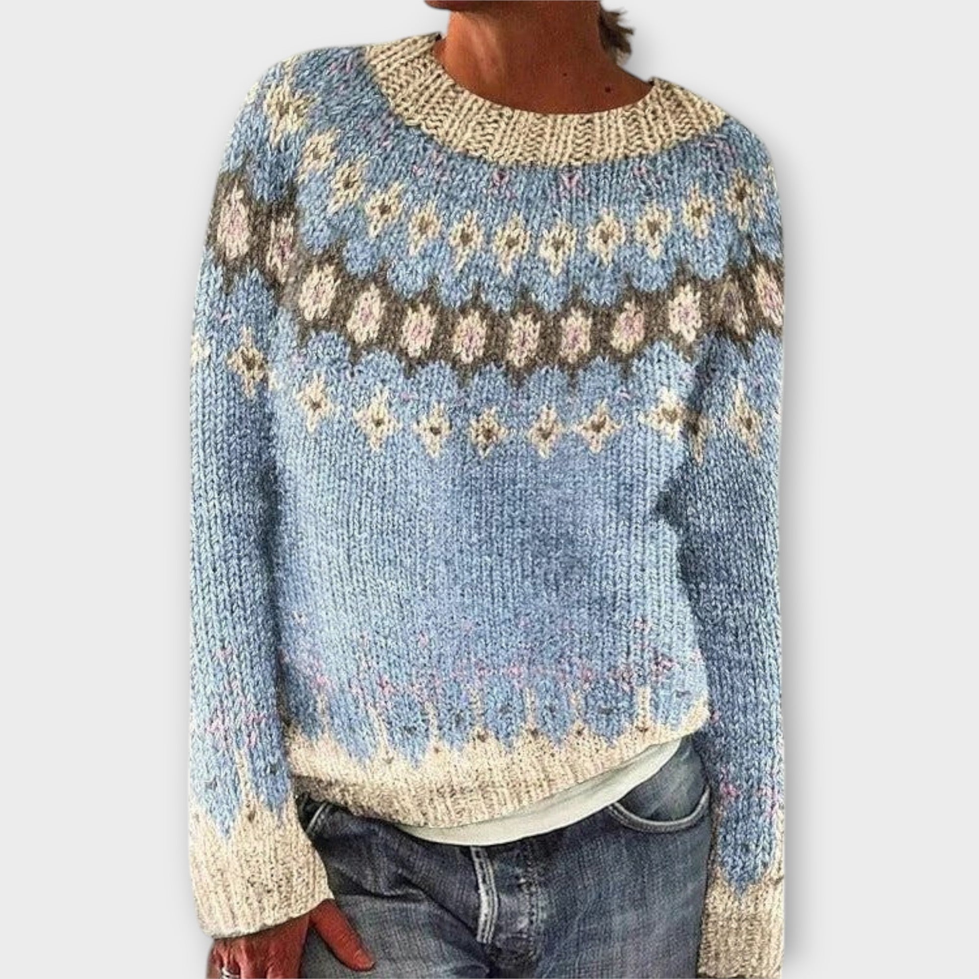 PRAGA – SUÉTER VINTAGE CÁLIDO Y CHIC PARA MUJER