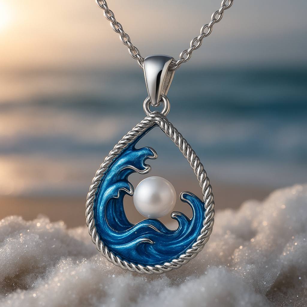 Adara | Colgante Perla y Olas