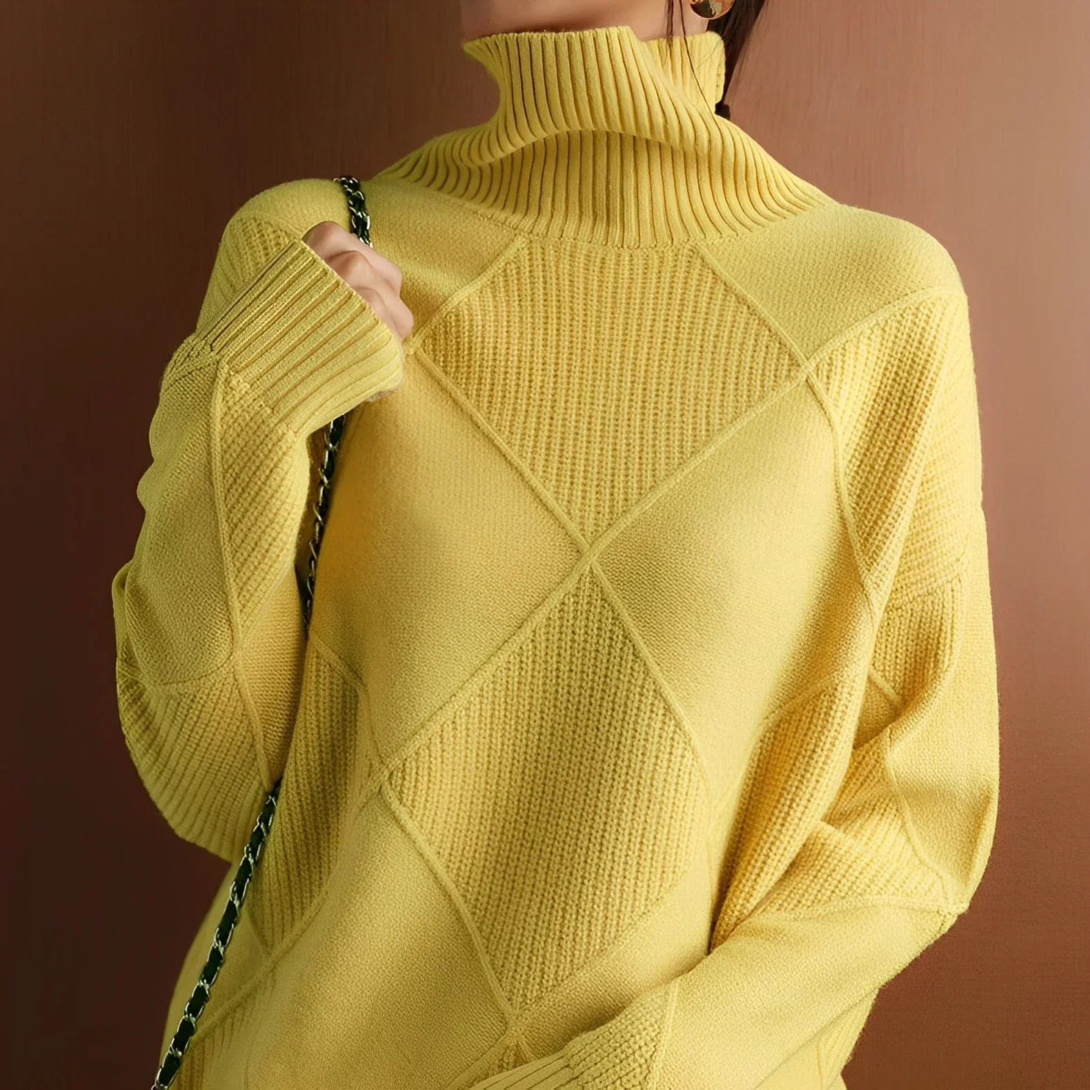 Marie Cashmere - Maglia con scollo rotondo