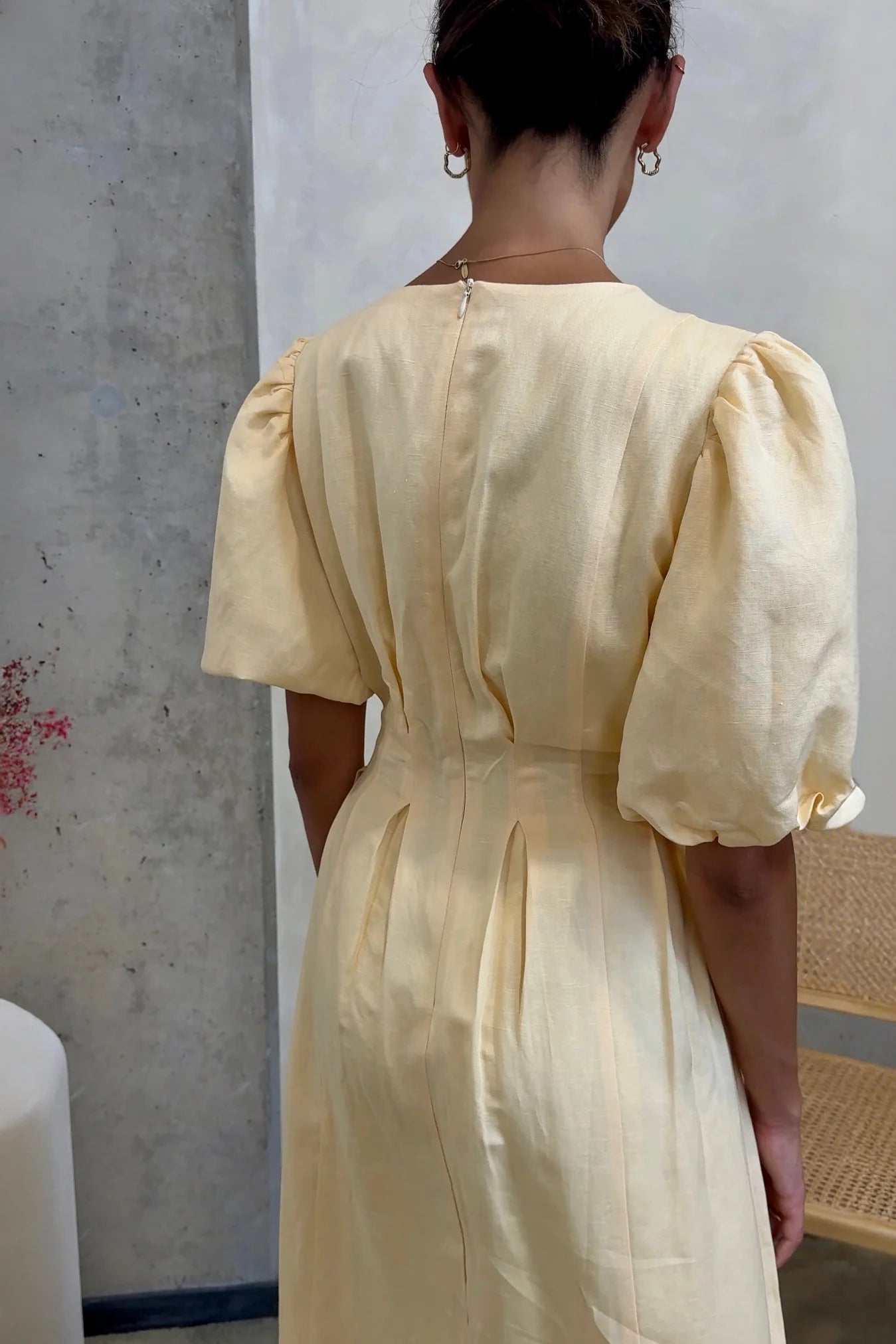 VESTIDO MAXI ELEGANTE AMARILLO