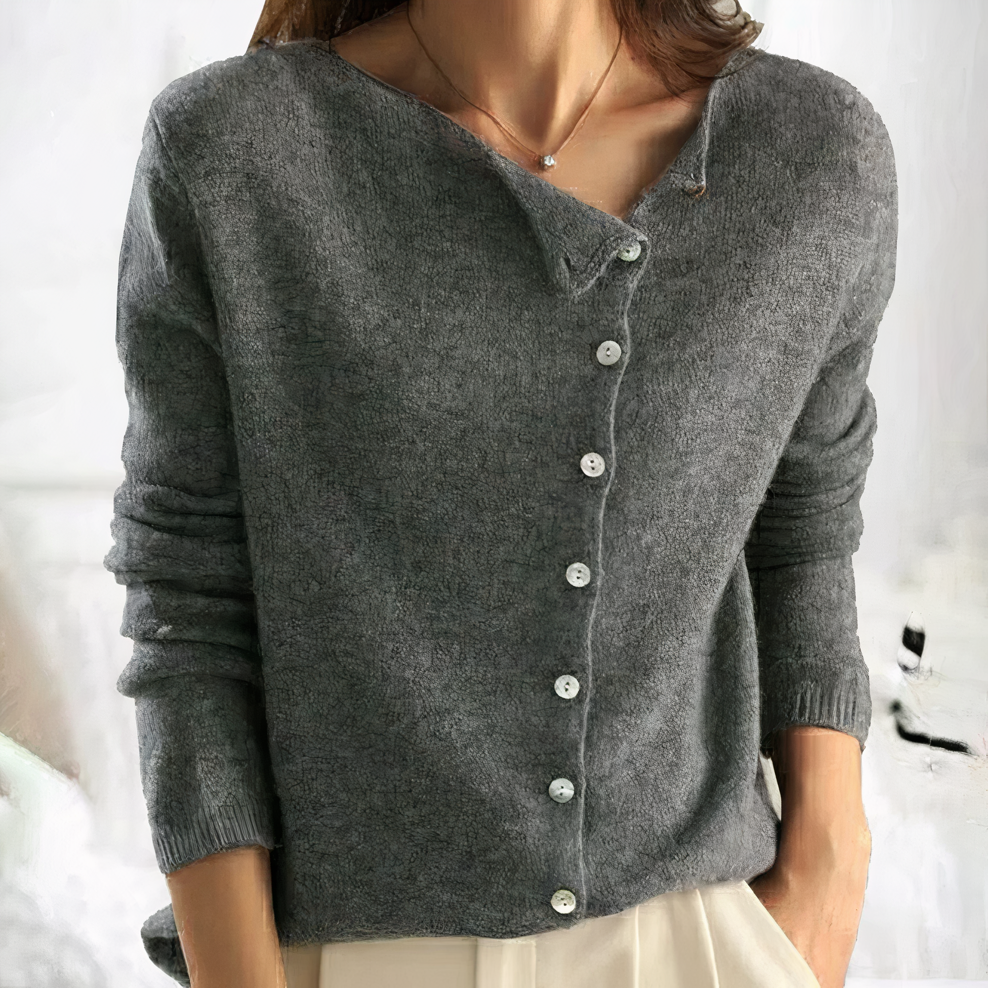 Cardigan elegante da donna con chiusura a bottoni | Ideale per tutte le stagioni