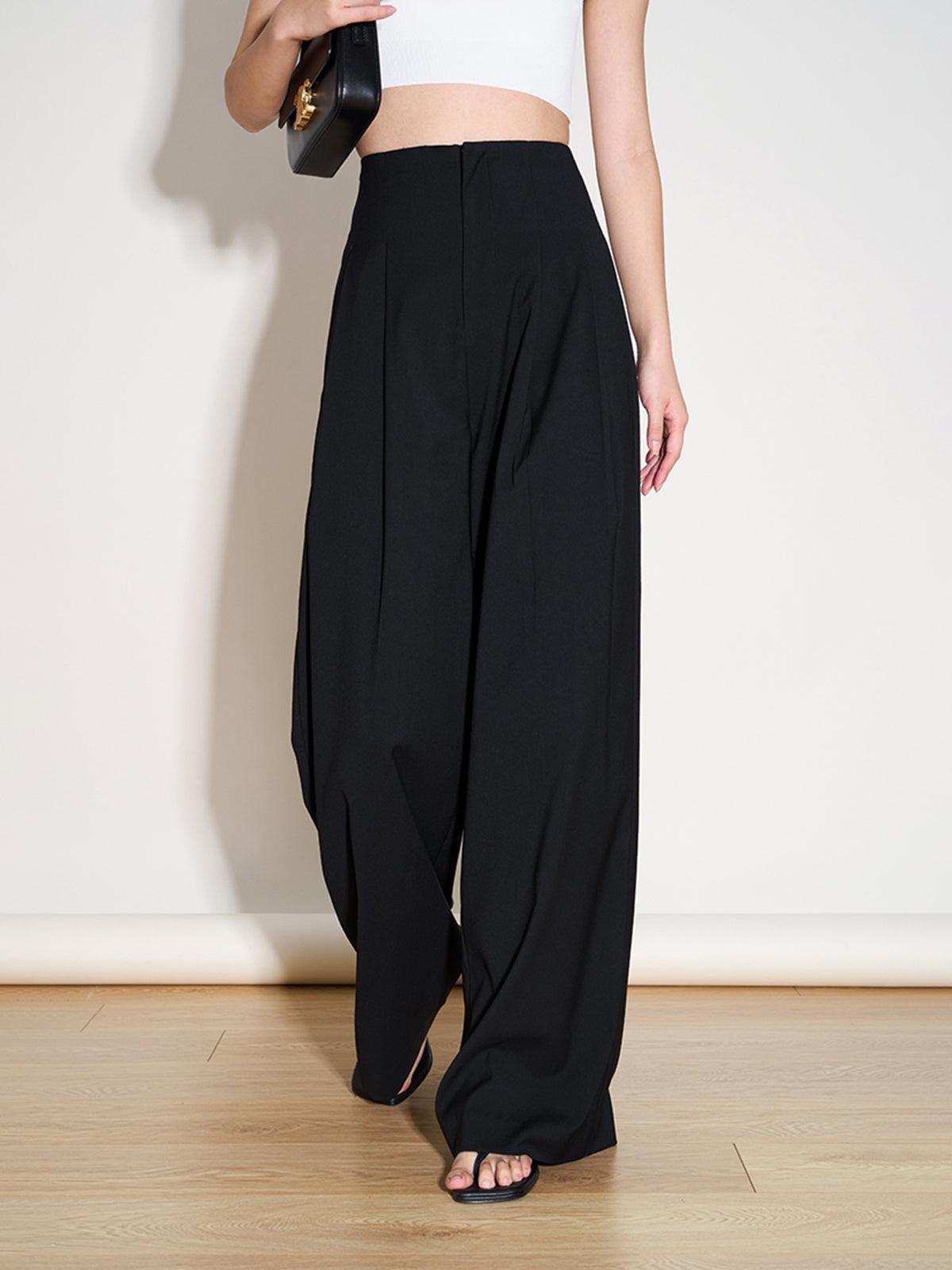PANTALONES DE VESTIR AMPLIOS PLISADOS – ESTILO FLUIDO Y SIN ESFUERZO