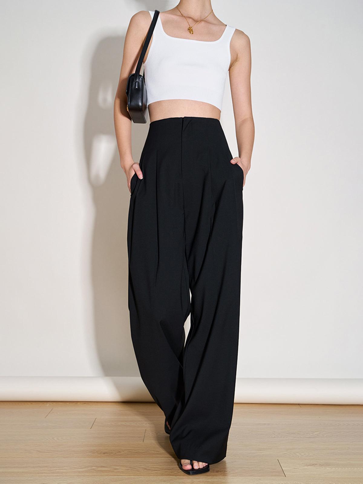 PANTALONES DE VESTIR AMPLIOS PLISADOS – ESTILO FLUIDO Y SIN ESFUERZO