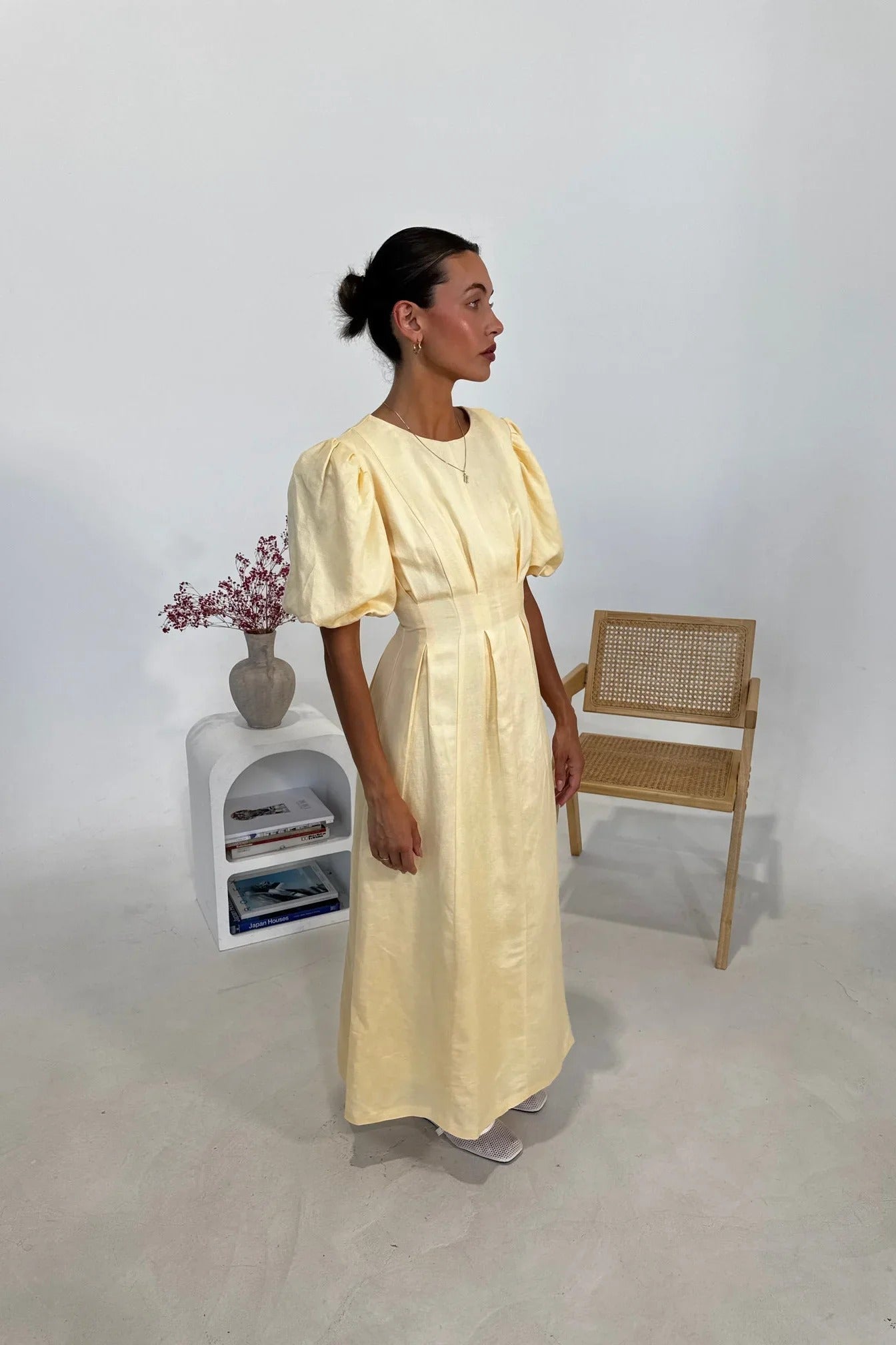 VESTIDO MAXI ELEGANTE AMARILLO