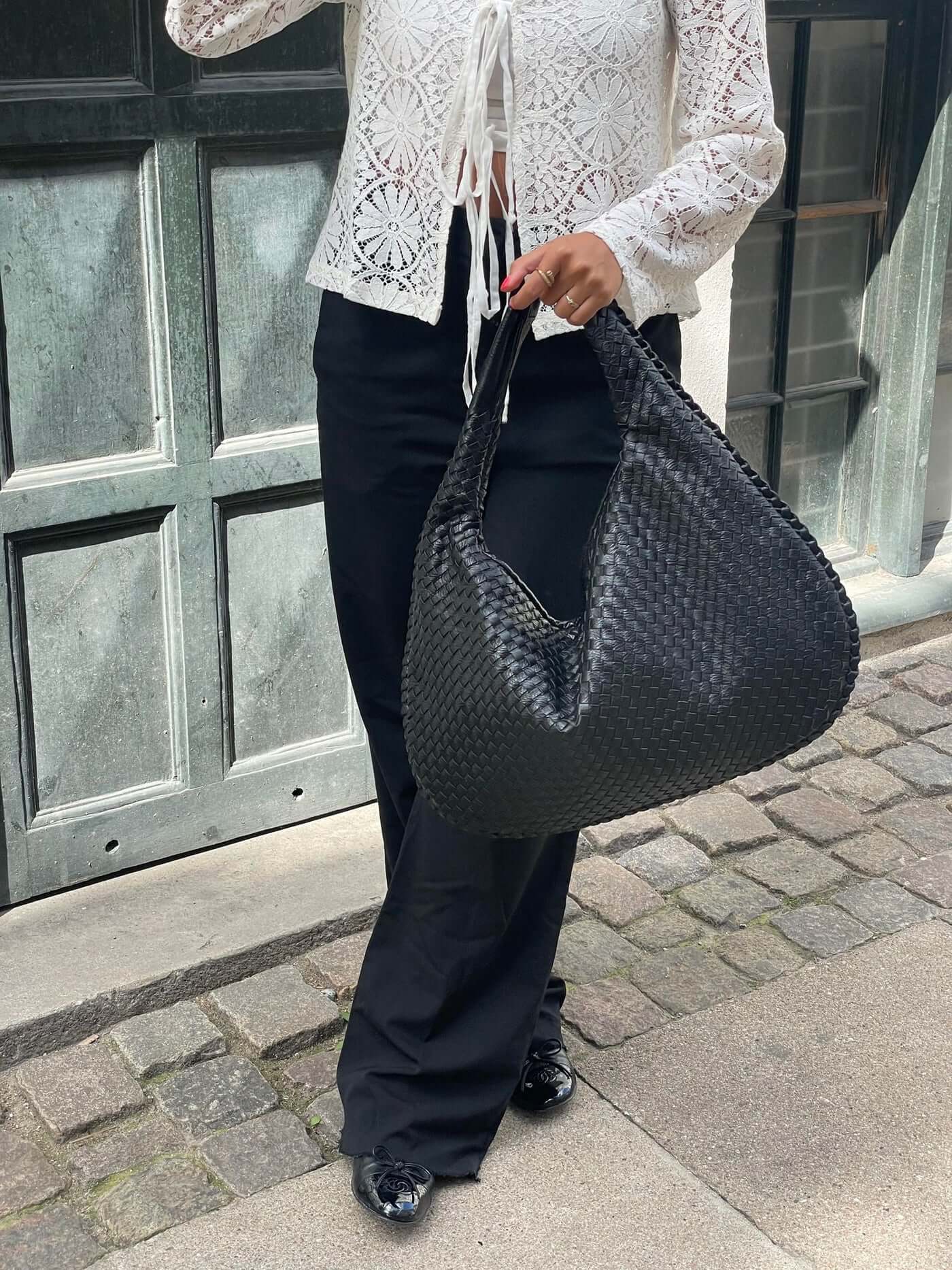 BRAIDED BOLSO | LARGE | SHOPPER | WOVEN BOLSO | SHOULDER BOLSO 