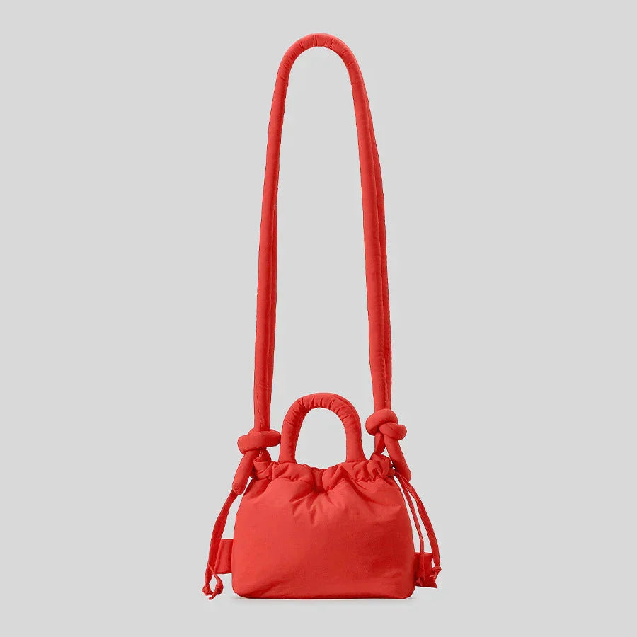 BOLSO TIPO CUBO BANDOLERA PEQUEÑA ACOLCHADA PARA MUJER