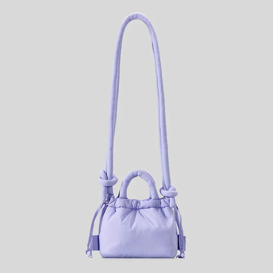 BOLSO TIPO CUBO BANDOLERA PEQUEÑA ACOLCHADA PARA MUJER
