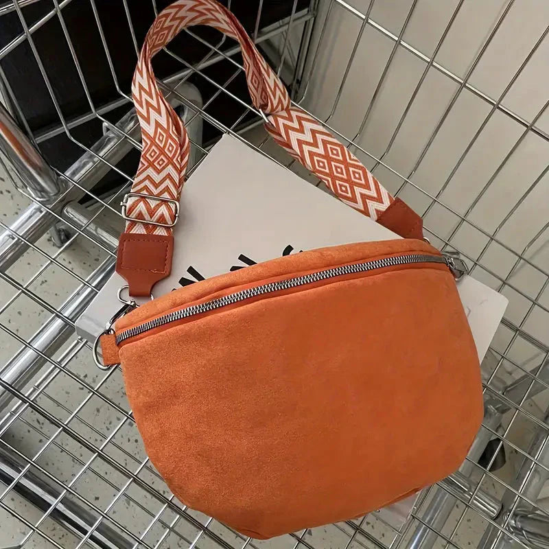 BUM BOLSO - ZIPPER - WIDE STRAP - CRESCENT BOLSO - CROSSBODY BOLSO