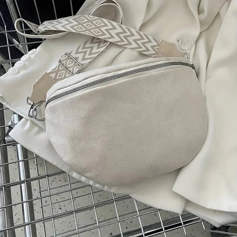 BUM BOLSO - ZIPPER - WIDE STRAP - CRESCENT BOLSO - CROSSBODY BOLSO