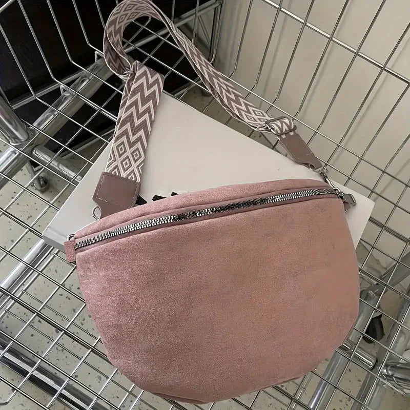 BUM BOLSO - ZIPPER - WIDE STRAP - CRESCENT BOLSO - CROSSBODY BOLSO
