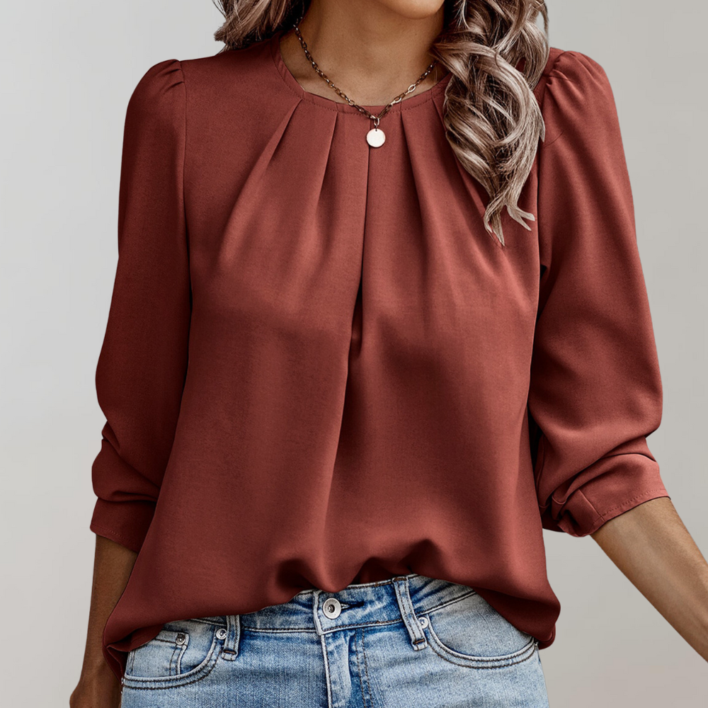 Camicetta elegante da donna con maniche a sbuffo - Eva