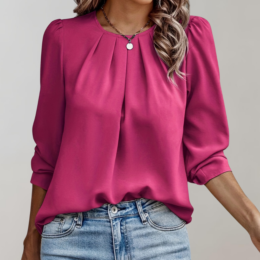 Camicetta elegante da donna con maniche a sbuffo - Eva
