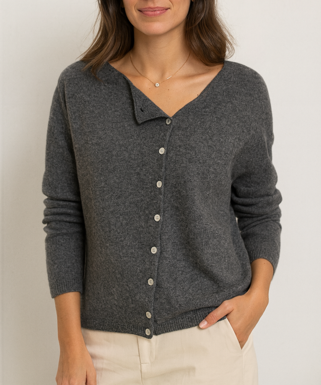 PARÍS  – CÁRDIGAN ASIMÉTRICO CHIC Y CONFORTABLE PARA MUJER