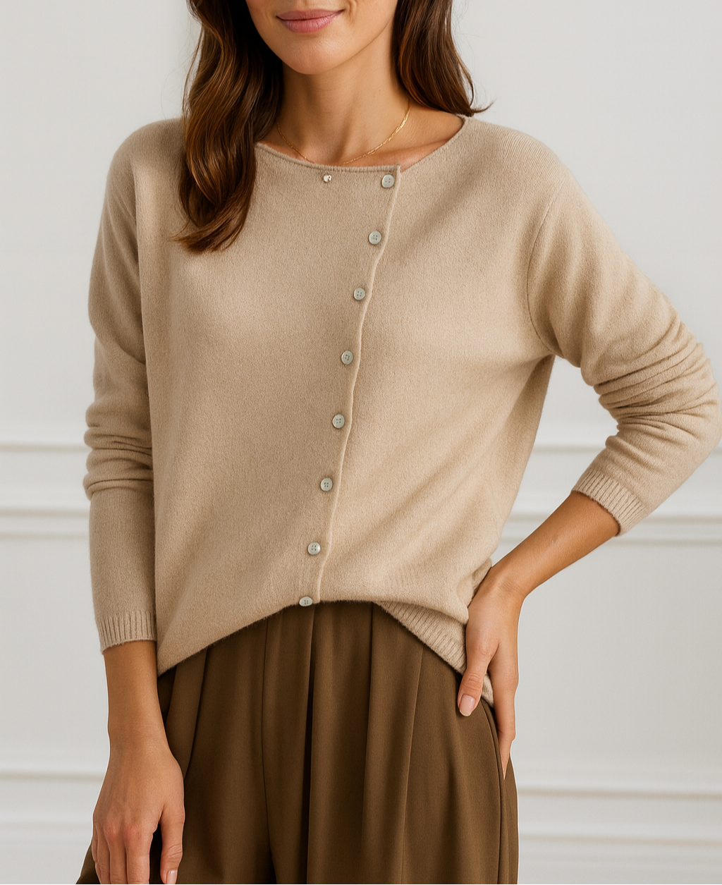 PARÍS  – CÁRDIGAN ASIMÉTRICO CHIC Y CONFORTABLE PARA MUJER