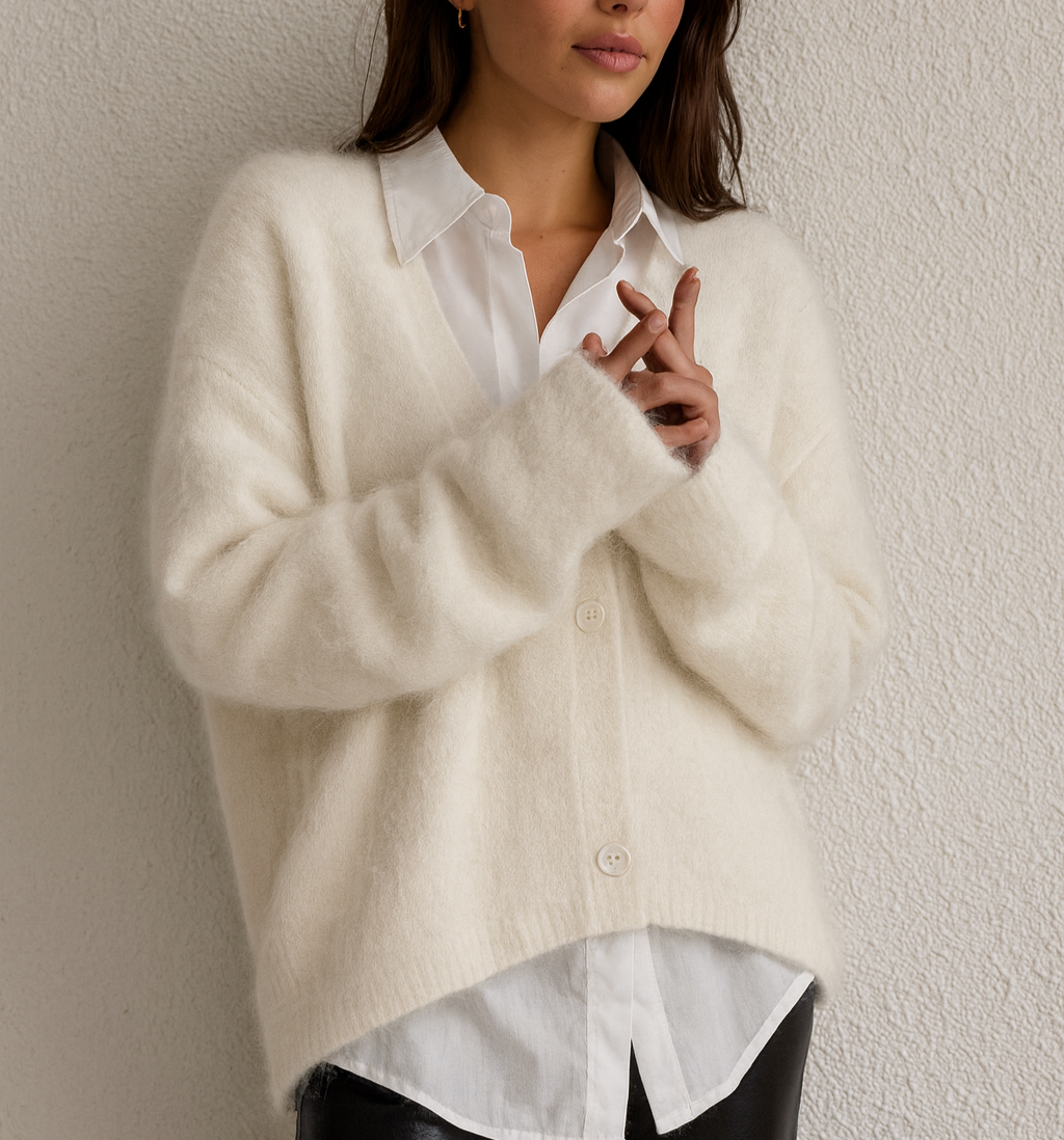 OSLO – CÁRDIGAN ELEGANTE DE PUNTO OVERSIZE PARA MUJER