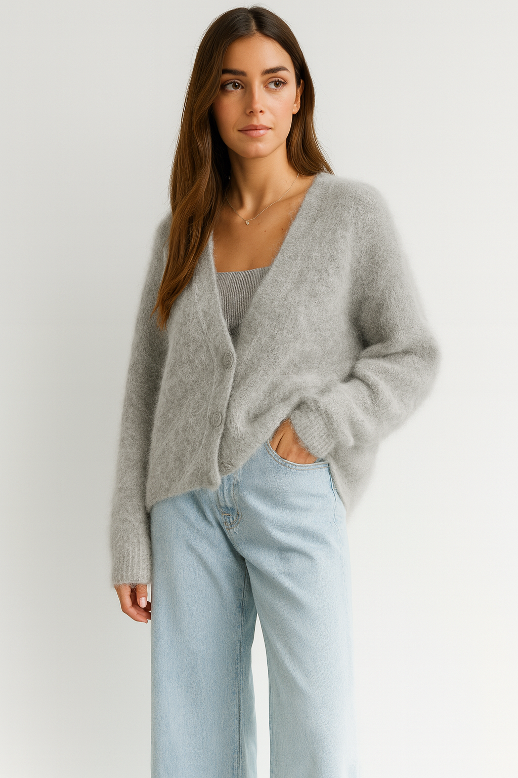 OSLO – CÁRDIGAN ELEGANTE DE PUNTO OVERSIZE PARA MUJER